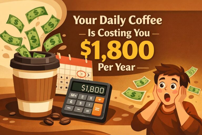 How much money you waste on coffee each year calculator